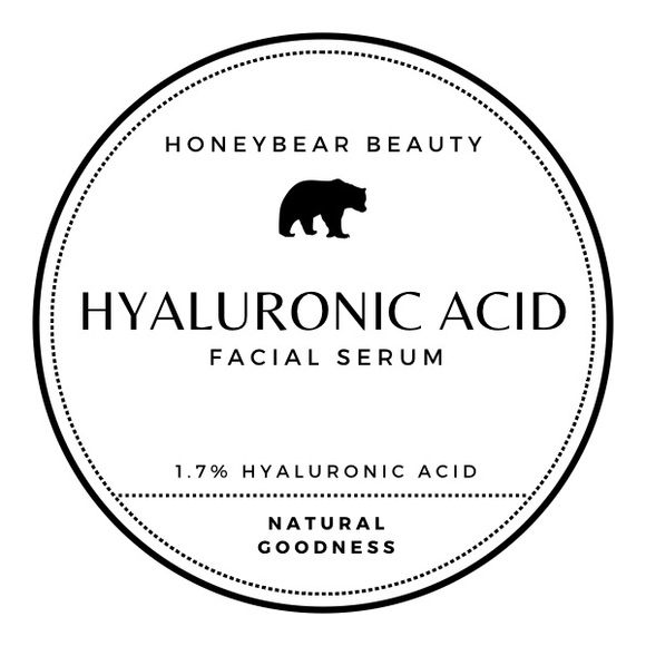 HoneyBear Beauty Hyaluronic Acid Facial Serum Gel - Anti-Aging & Hydrating - Picture 2 of 3